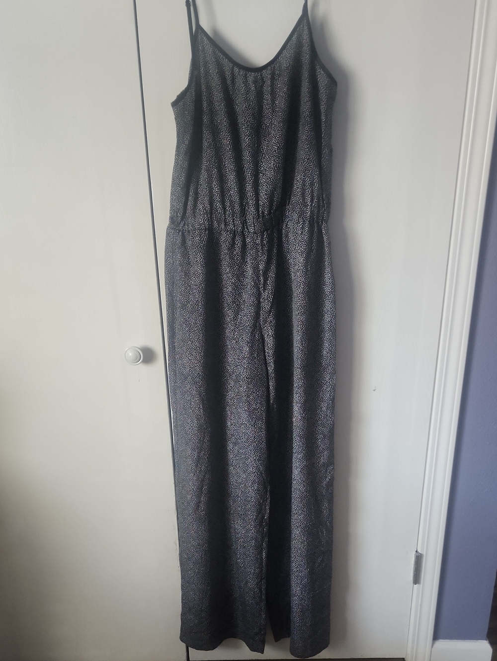 Michael Kors Spaghetti Strap Black & White Jumpsuit